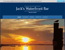 Tablet Screenshot of jackswaterfrontbar.com